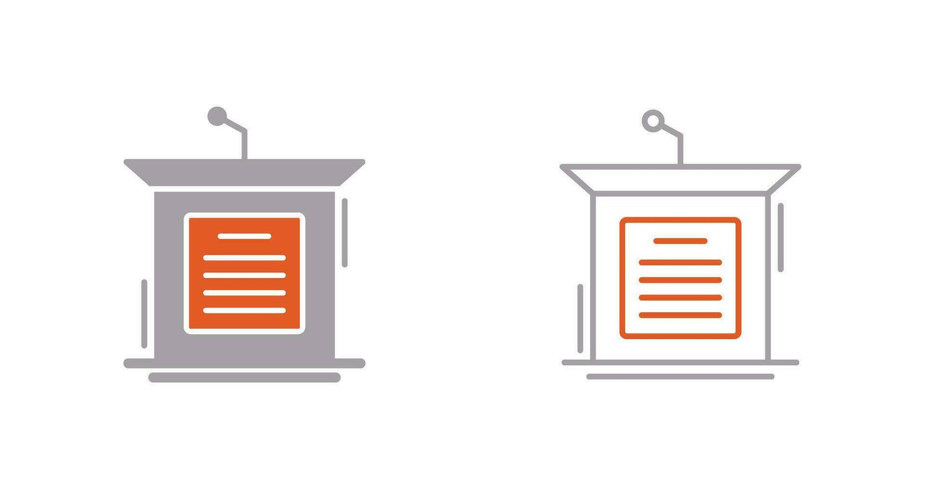 Podium Vector Icon