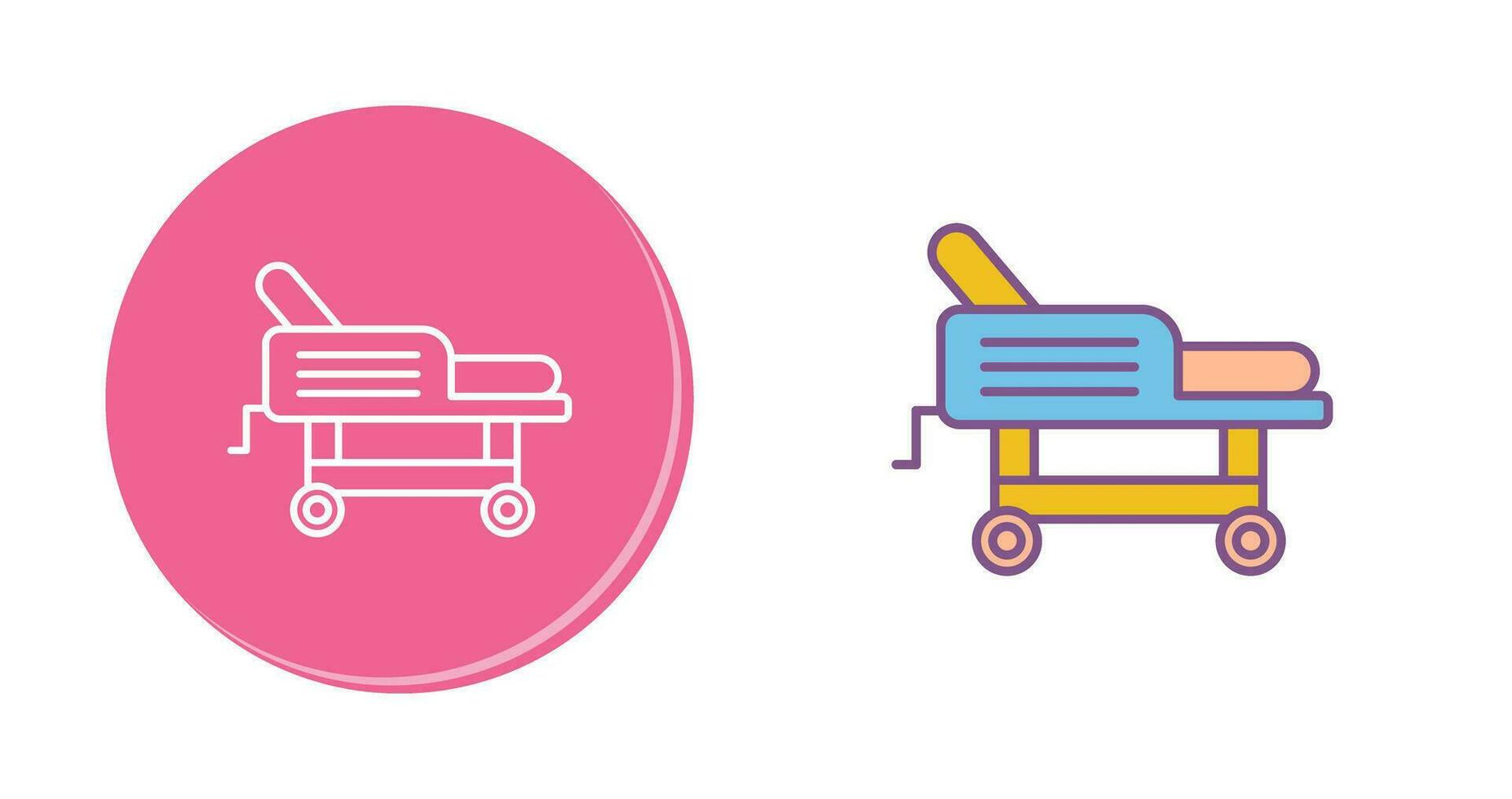 Hospital Bed Vector Icon