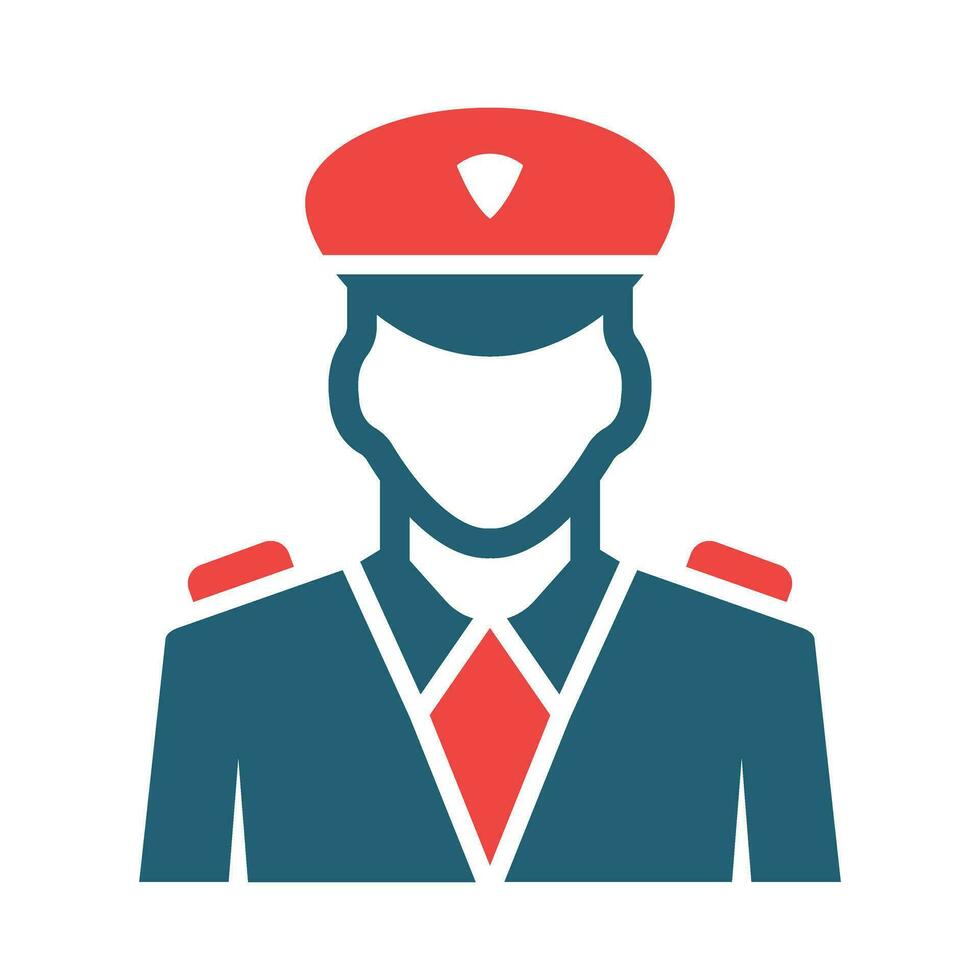 Data Protection Officer Vector Glyph Two Color Icon For Personal And Commercial Use.