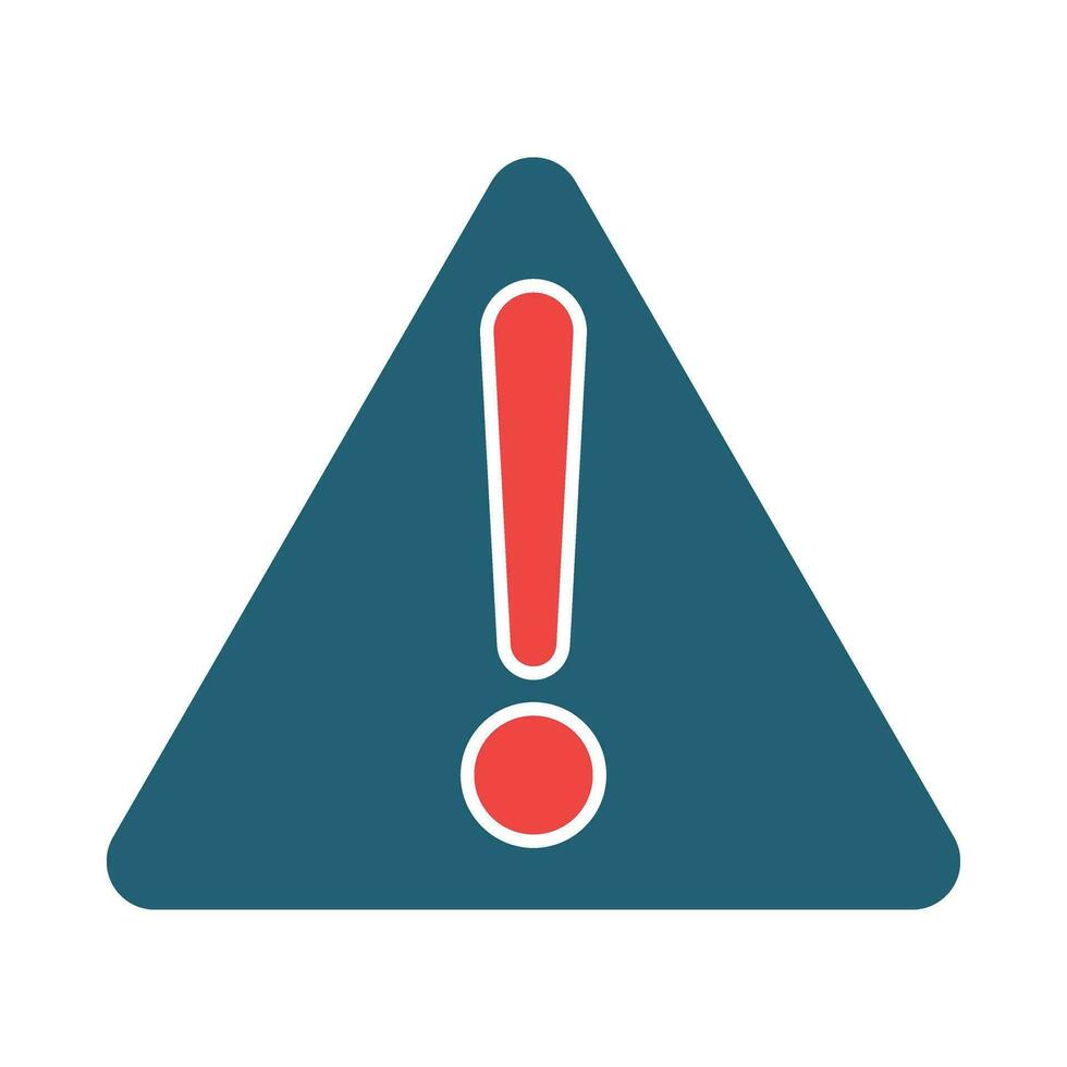 Attention Vector Glyph Two Color Icon For Personal And Commercial Use.