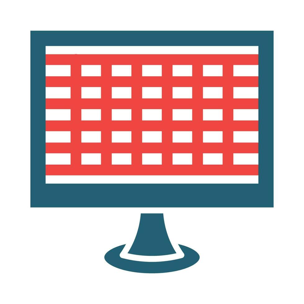 Grid Vector Glyph Two Color Icon For Personal And Commercial Use.