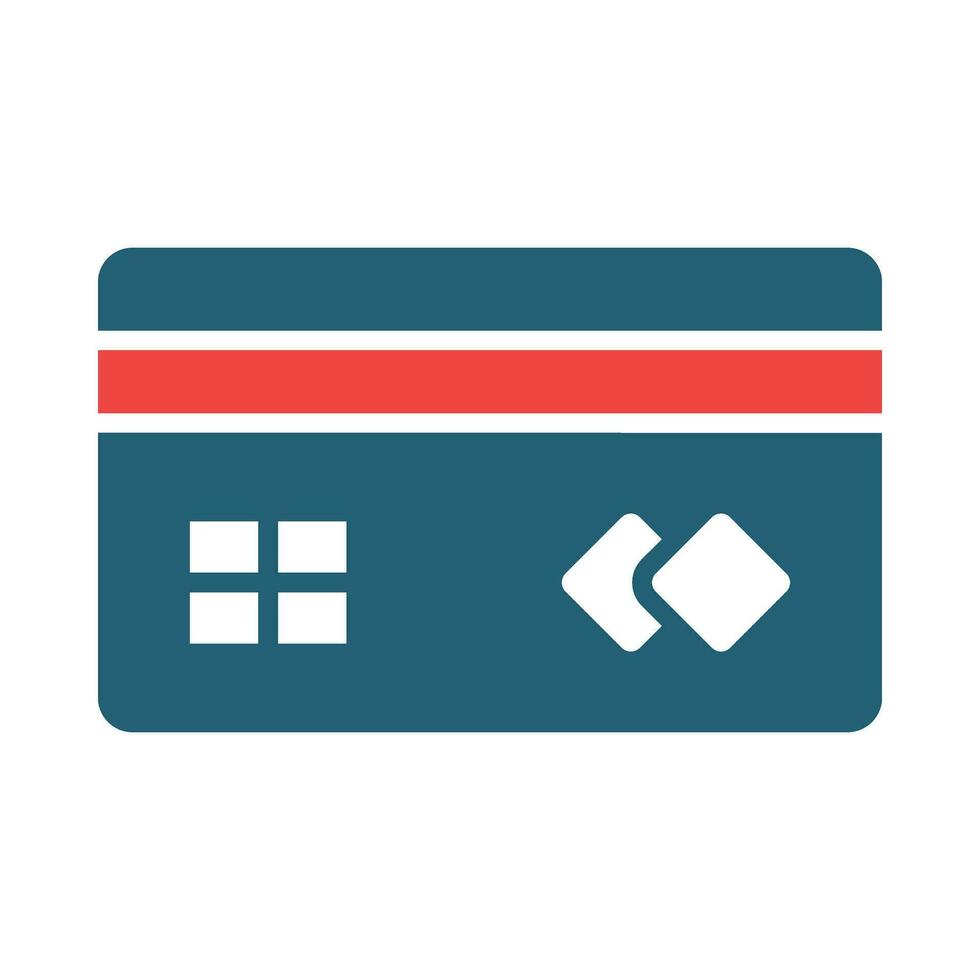 Visa Vector Glyph Two Color Icon For Personal And Commercial Use.