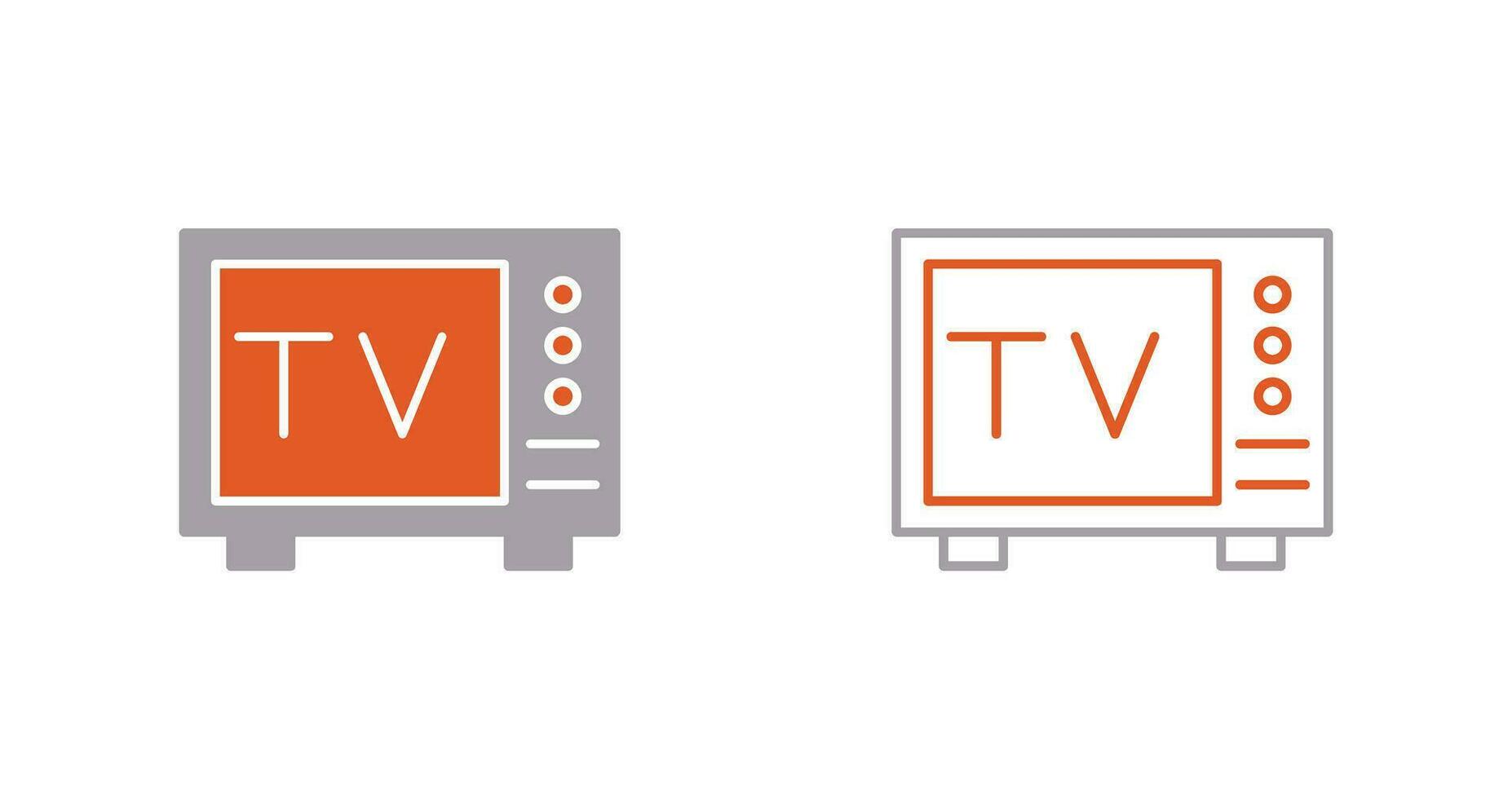 icono de vector de tv