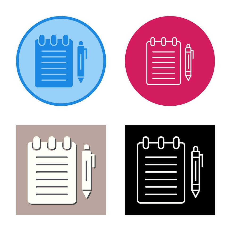 Notepad Vector Icon