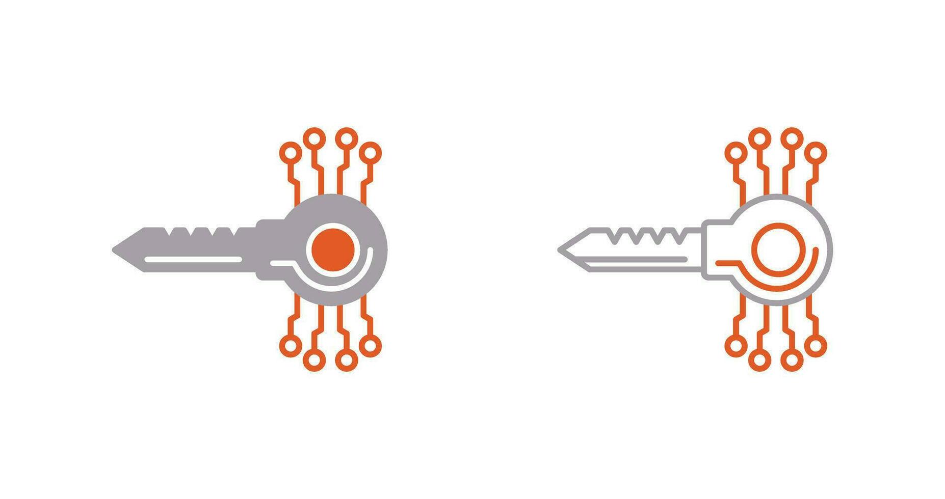 Key Code Vector Icon