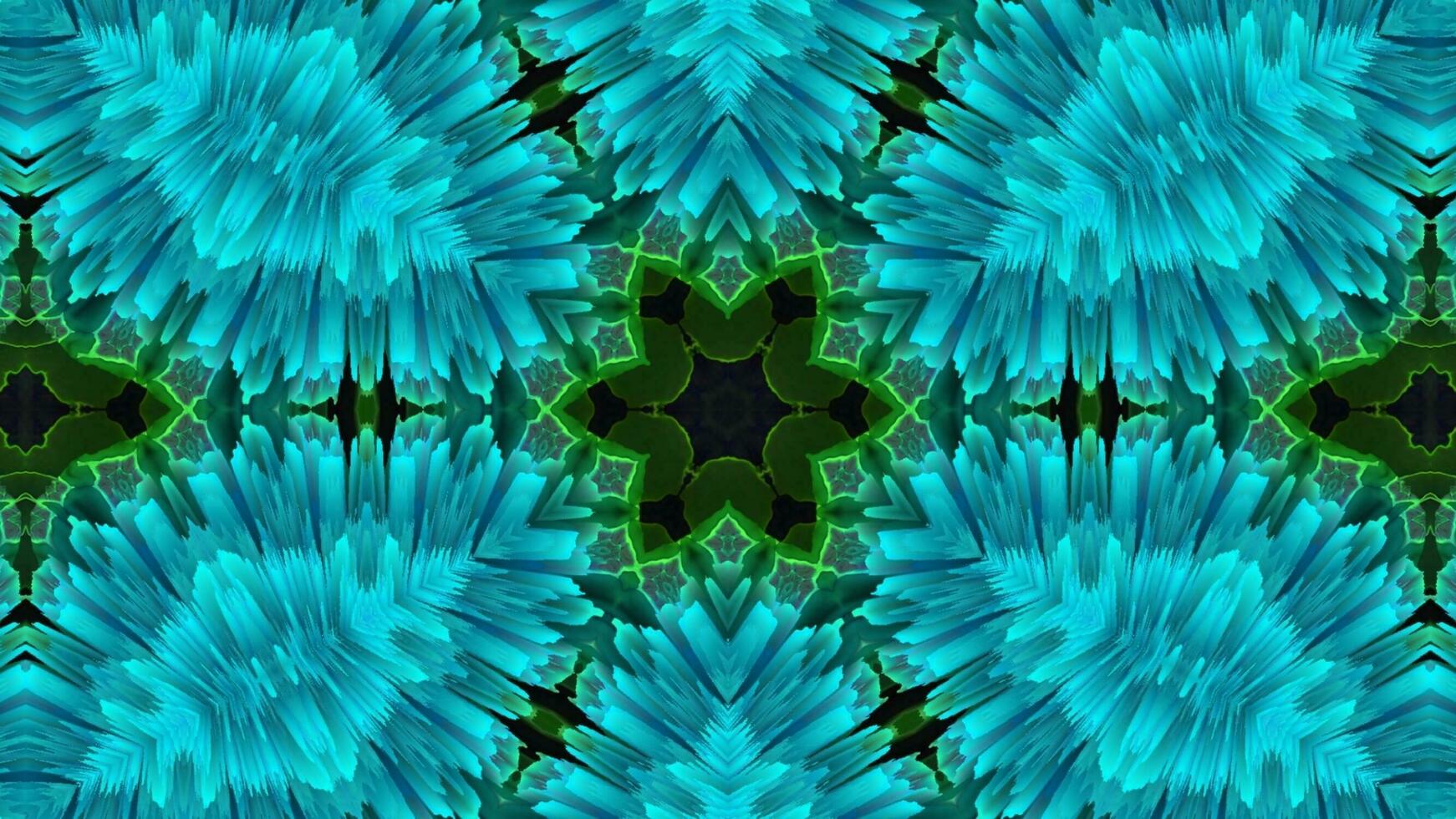 Stunning Abstract Kaleidoscope Background. Unique Multicolor Mosaic Texture in Seamless Geometric Pattern photo