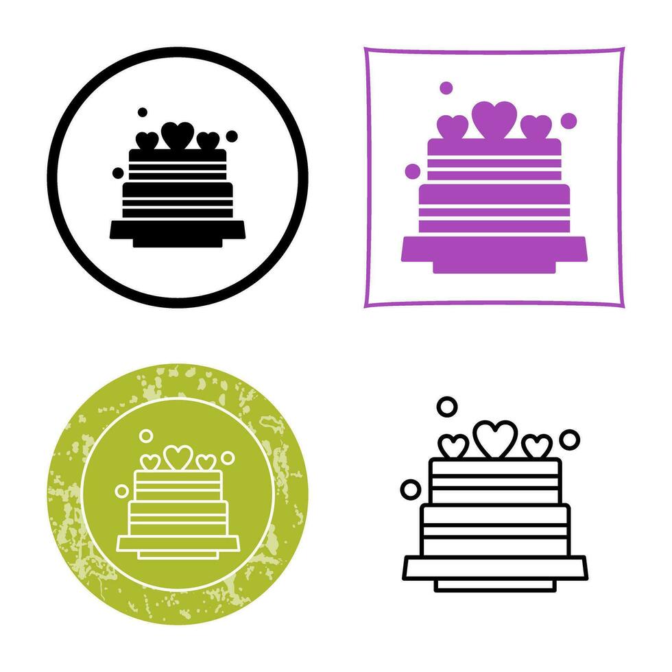 Wedding Cake Vector Icon