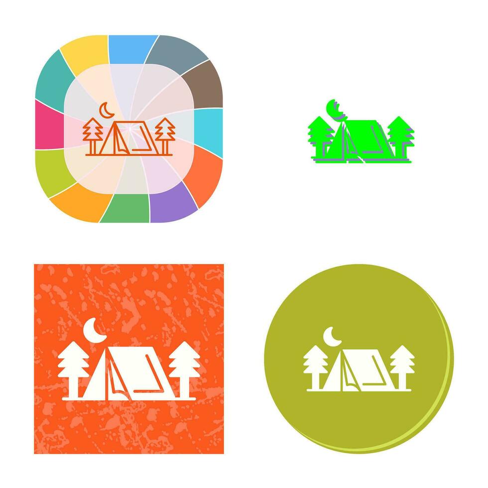 Tent Vector Icon