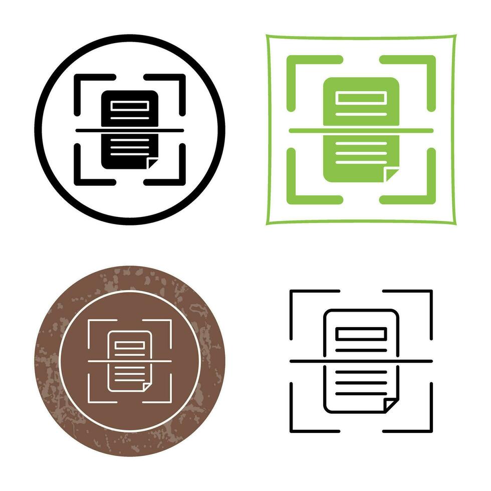 Scan Vector Icon