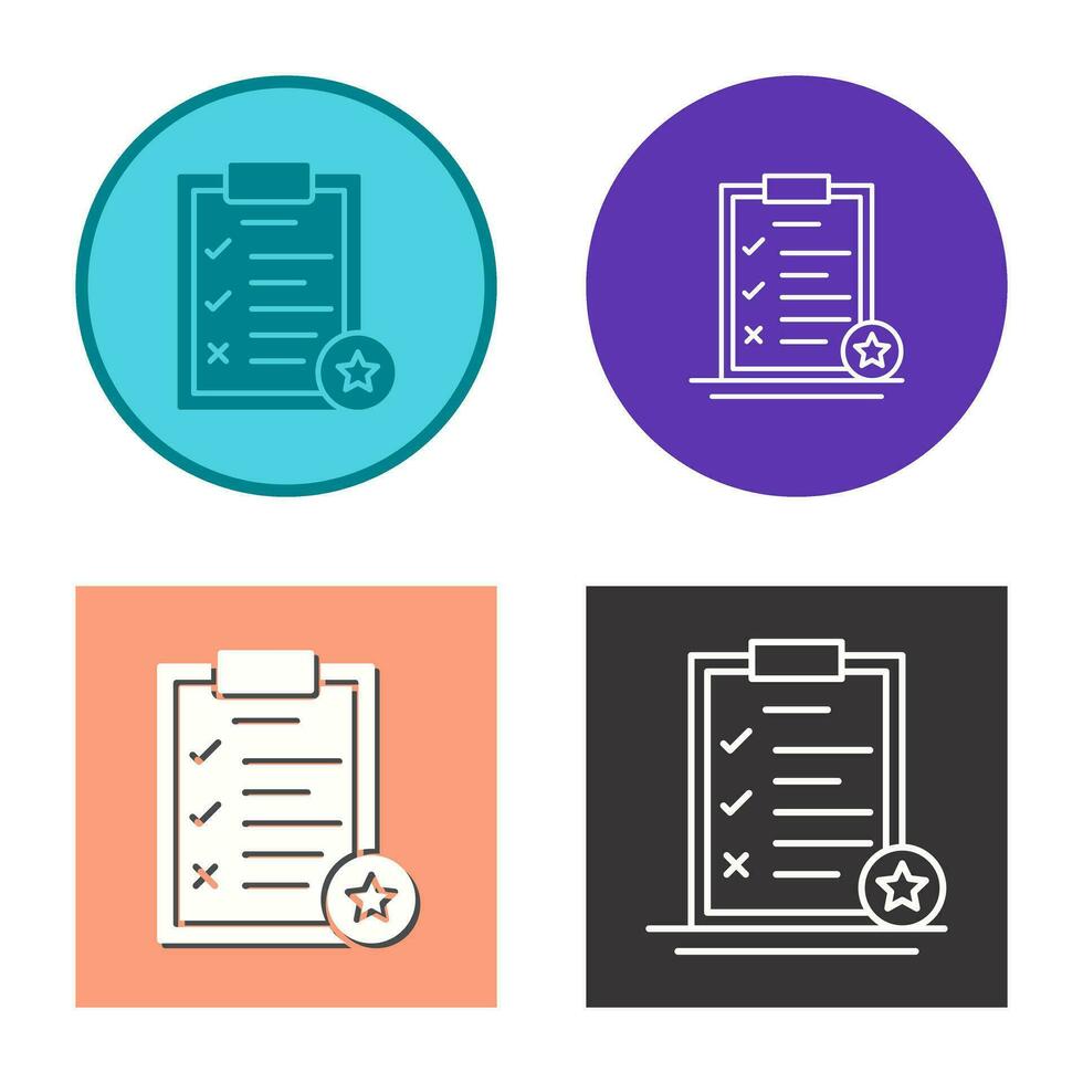 Task List Vector Icon