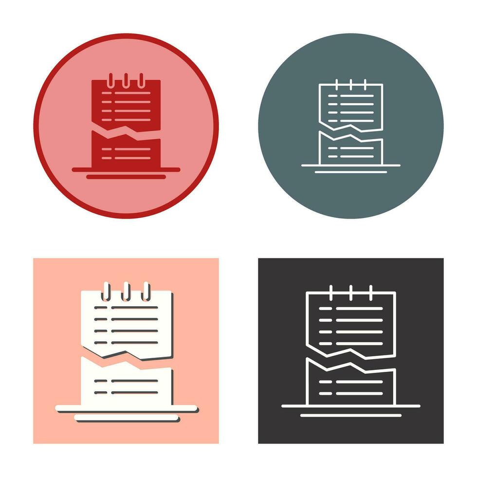 Corrupted List Vector Icon