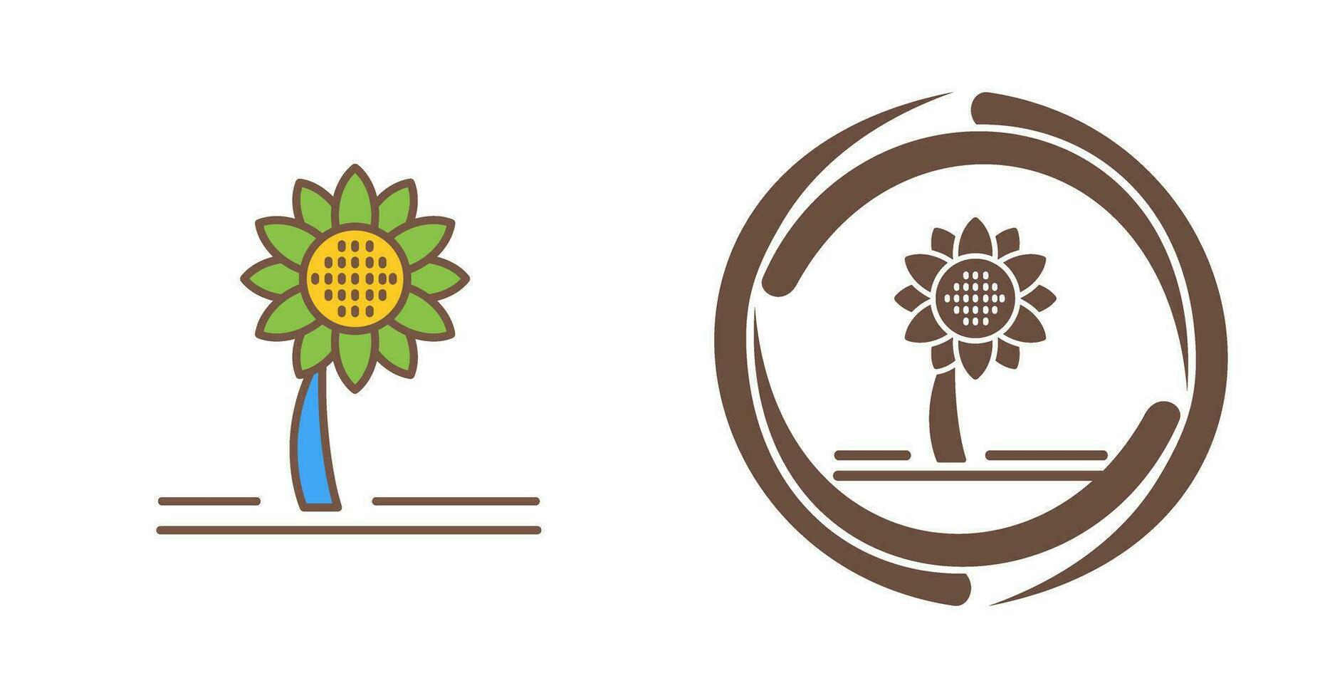 icono de vector de girasol