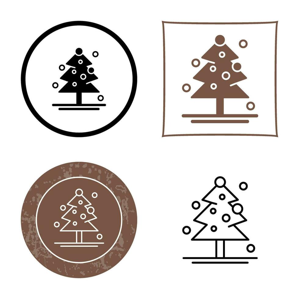 icono de vector de árbol de navidad