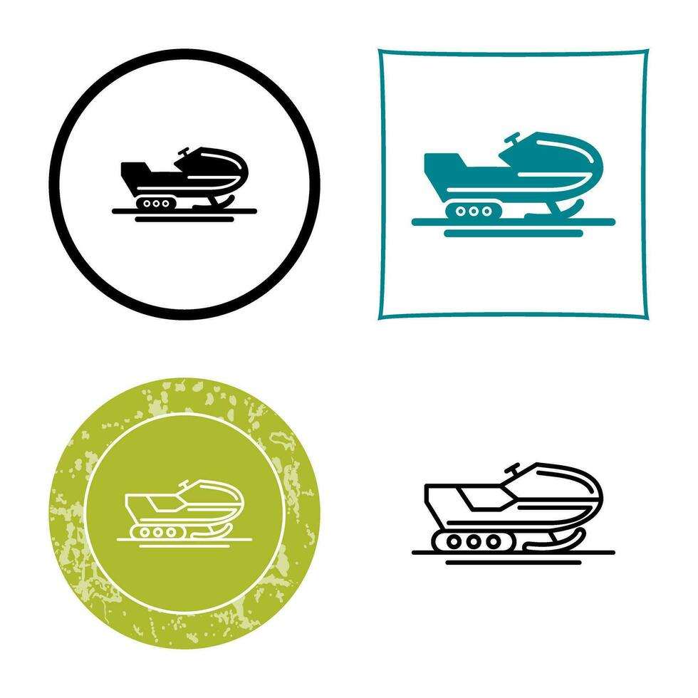 Snowmobile Vector Icon