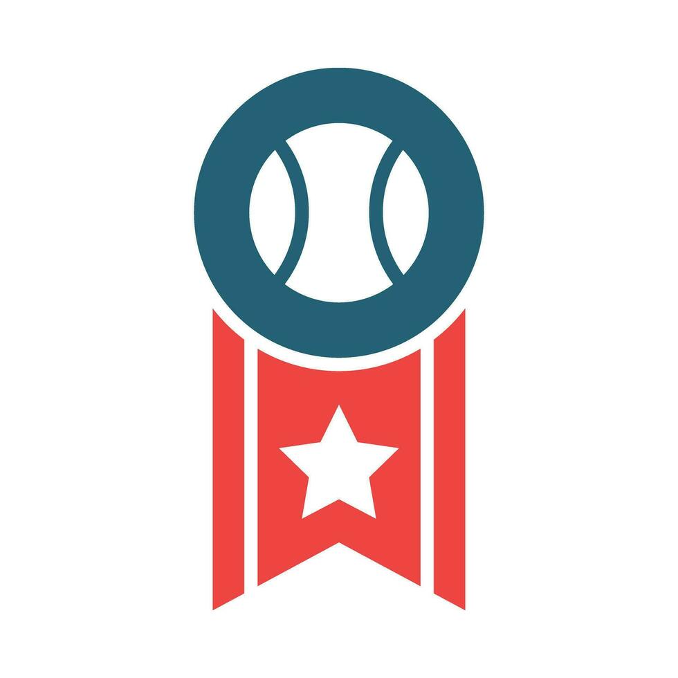 Major League Vector Glyph Two Color Icon For Personal And Commercial Use.