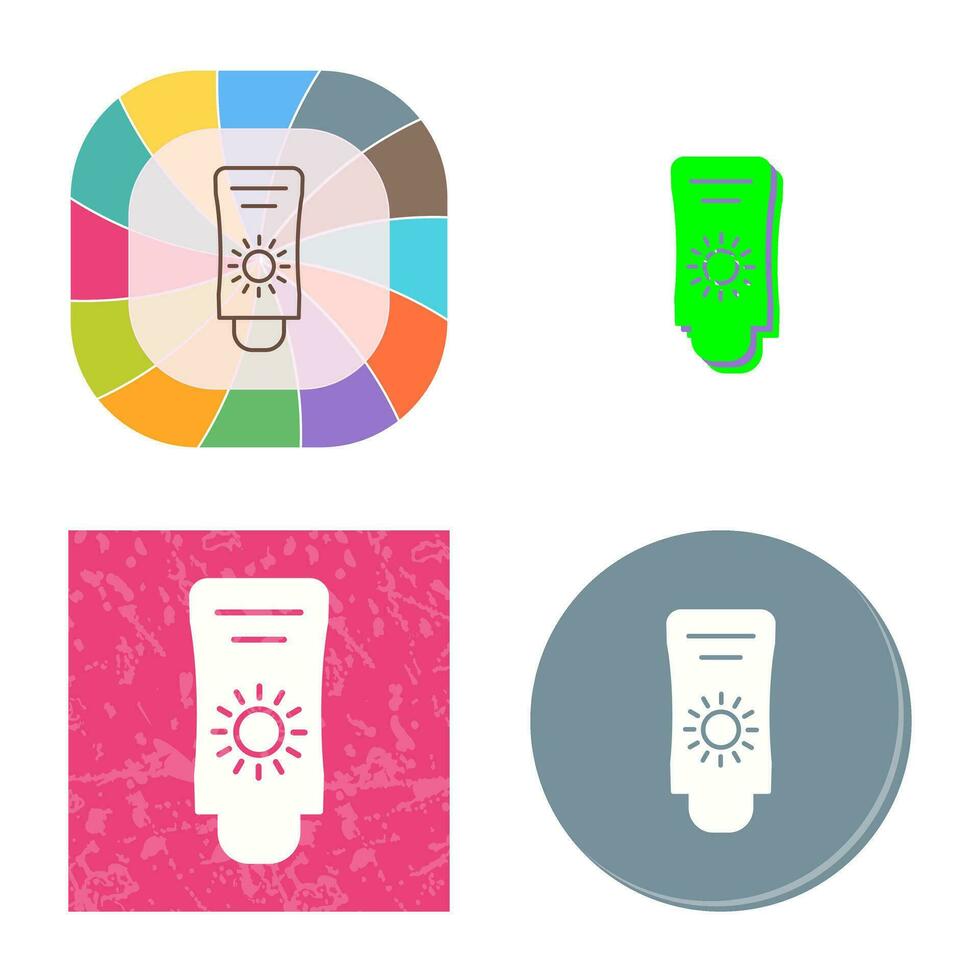 Sun Cream Vector Icon