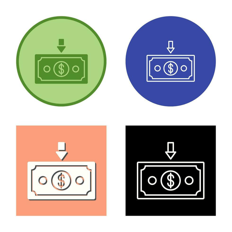 Money Down Vector Icon