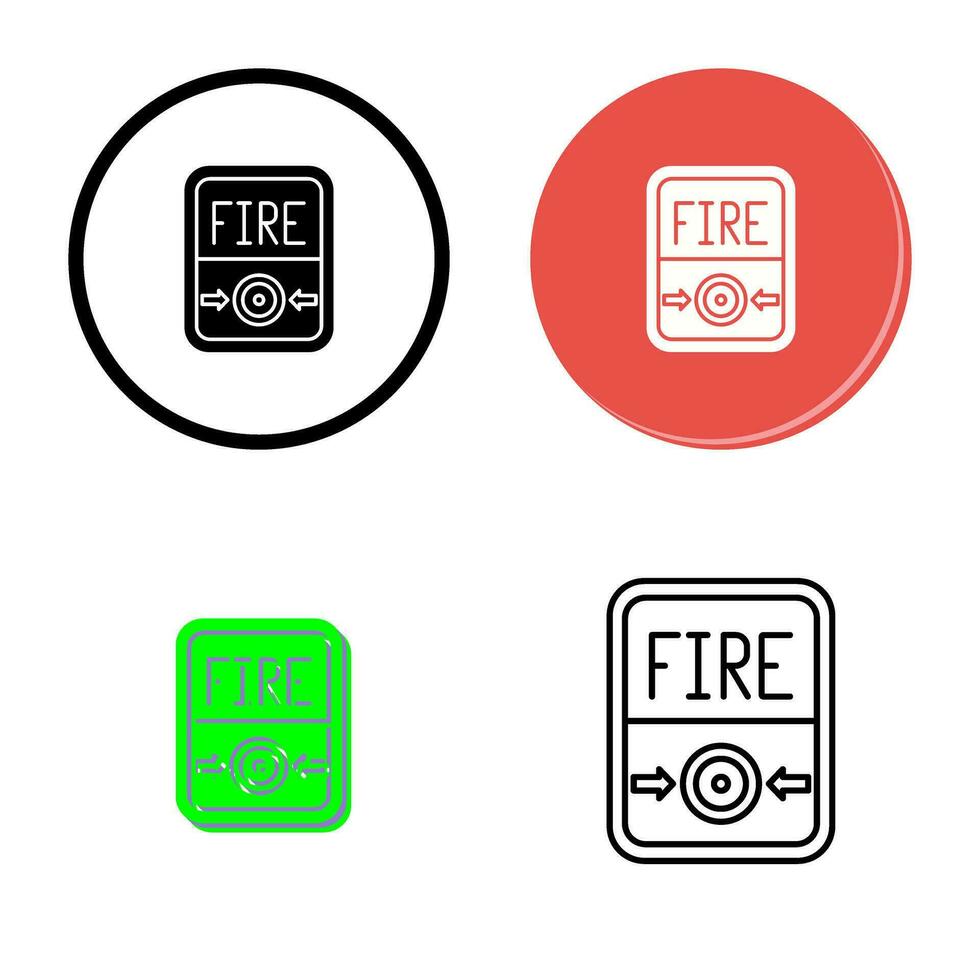 Fire Button Vector Icon