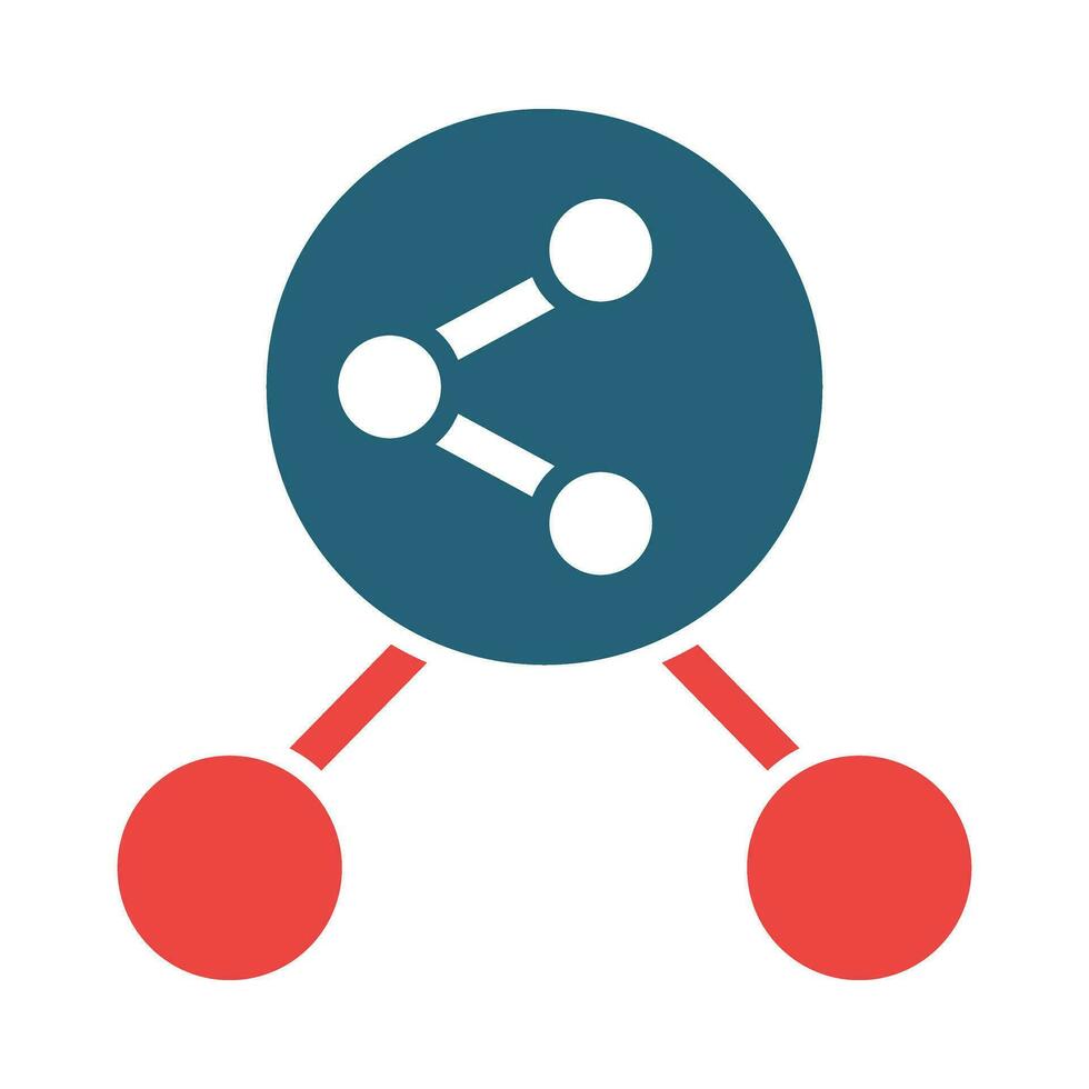 Share Vector Glyph Two Color Icon For Personal And Commercial Use.