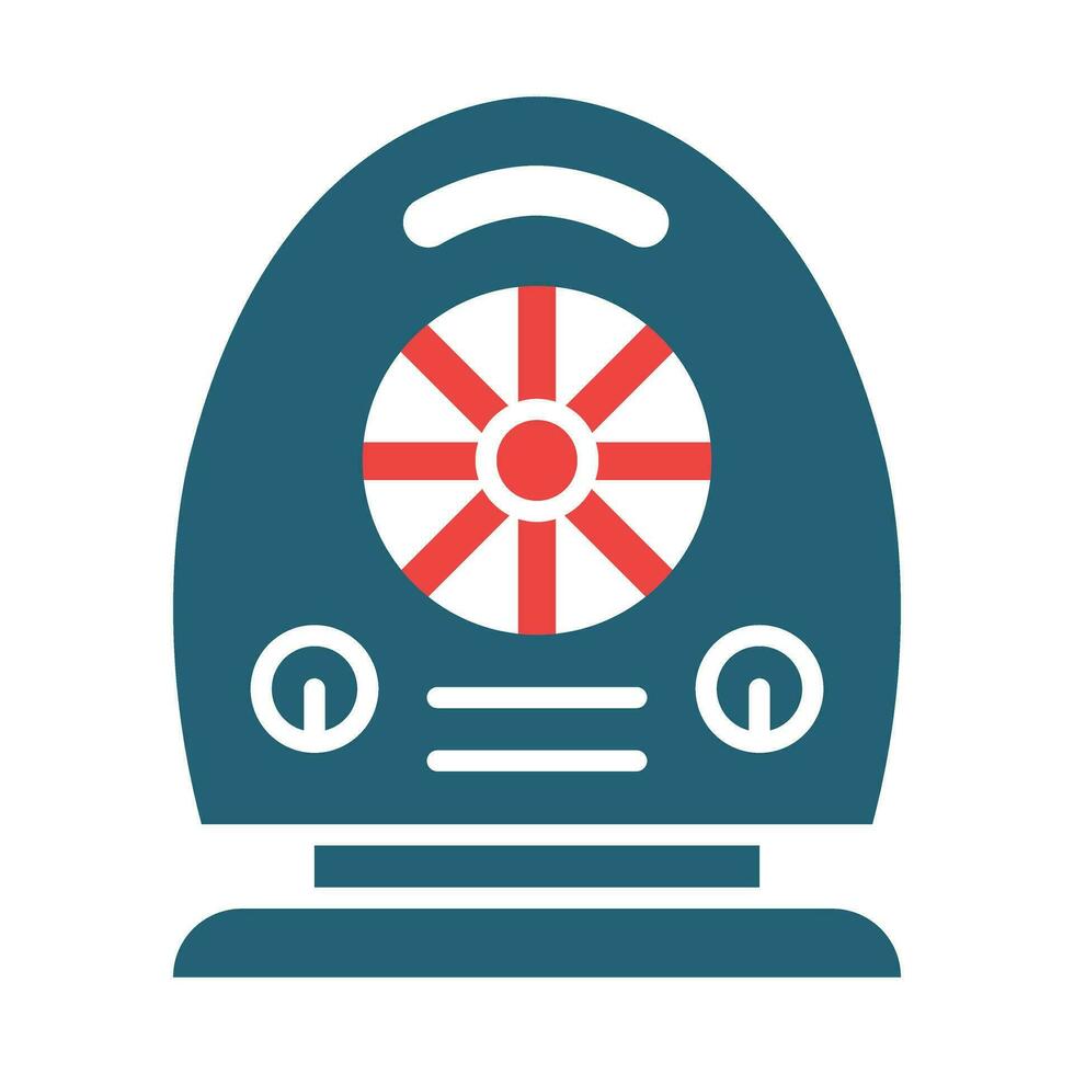 Heater Vector Glyph Two Color Icon For Personal And Commercial Use.