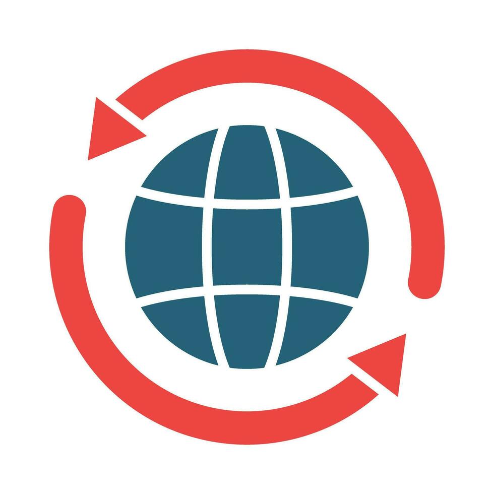 Worldwide Vector Glyph Two Color Icon For Personal And Commercial Use.