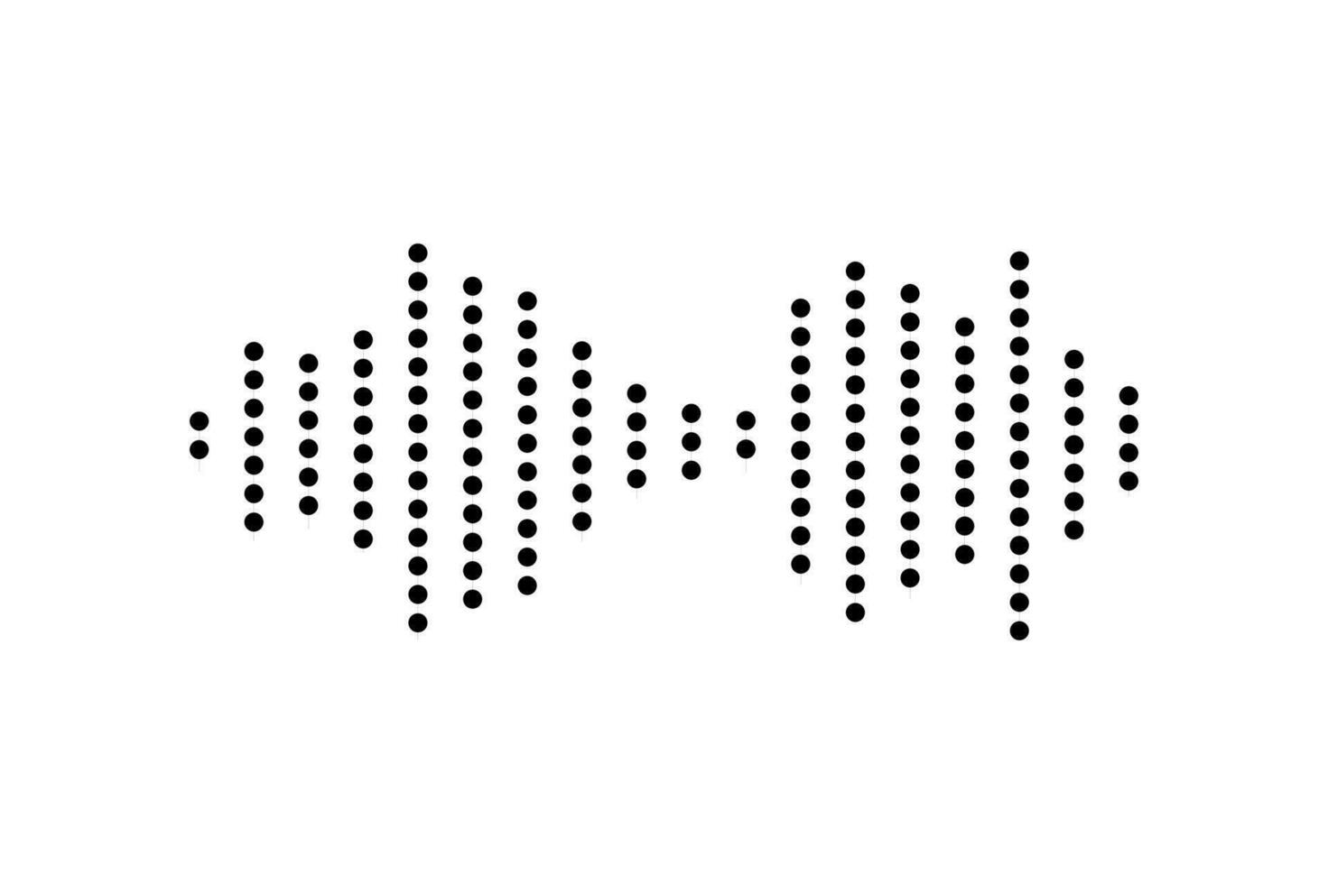 Waving, vibration and pulsing lines. Graphic design elements for financial monitoring, medical equipment, music app. Vector illustration