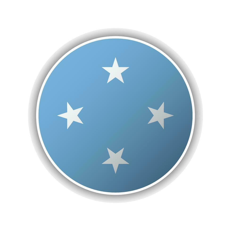 Abstract Circle Micronesia Flag Icon vector