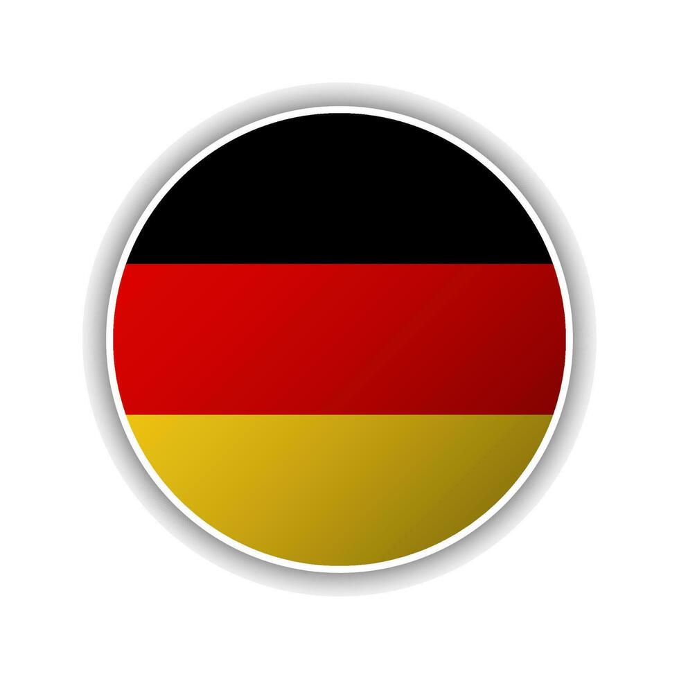 Abstract Circle Germany Flag Icon vector