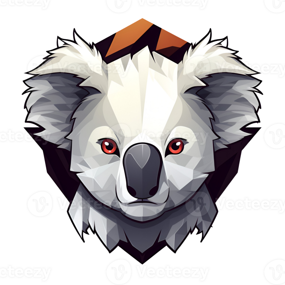 Koala Cartoon Style Illustration Artistic Style Painting Drawing No Background Perfect for Print on Demand Merchandise AI Generative png