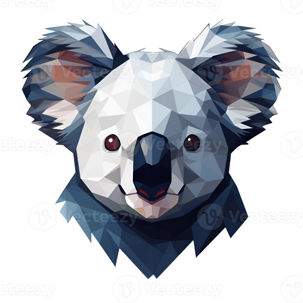 Koala Cartoon Style Illustration Artistic Style Painting Drawing No Background Perfect for Print on Demand Merchandise AI Generative png