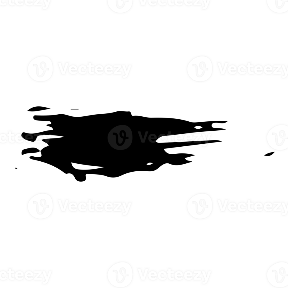 black grunge brush stroke ink png