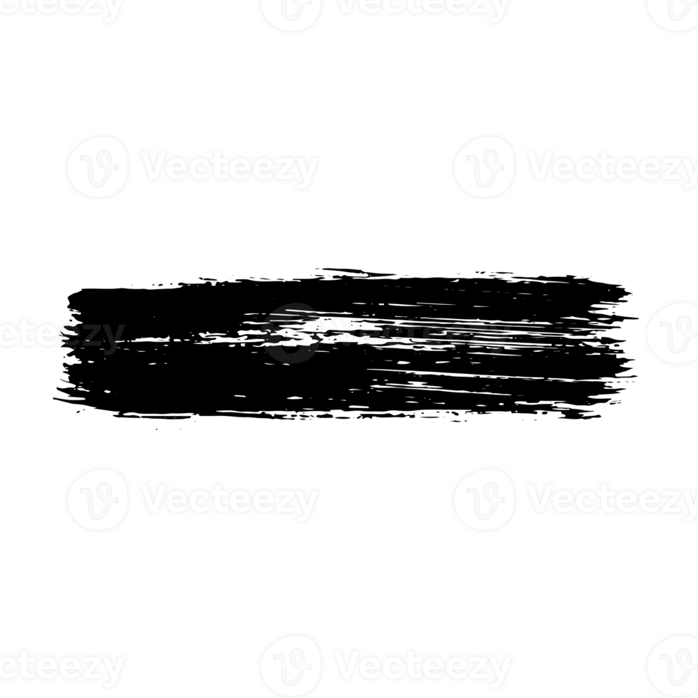 black grunge brush stroke ink png