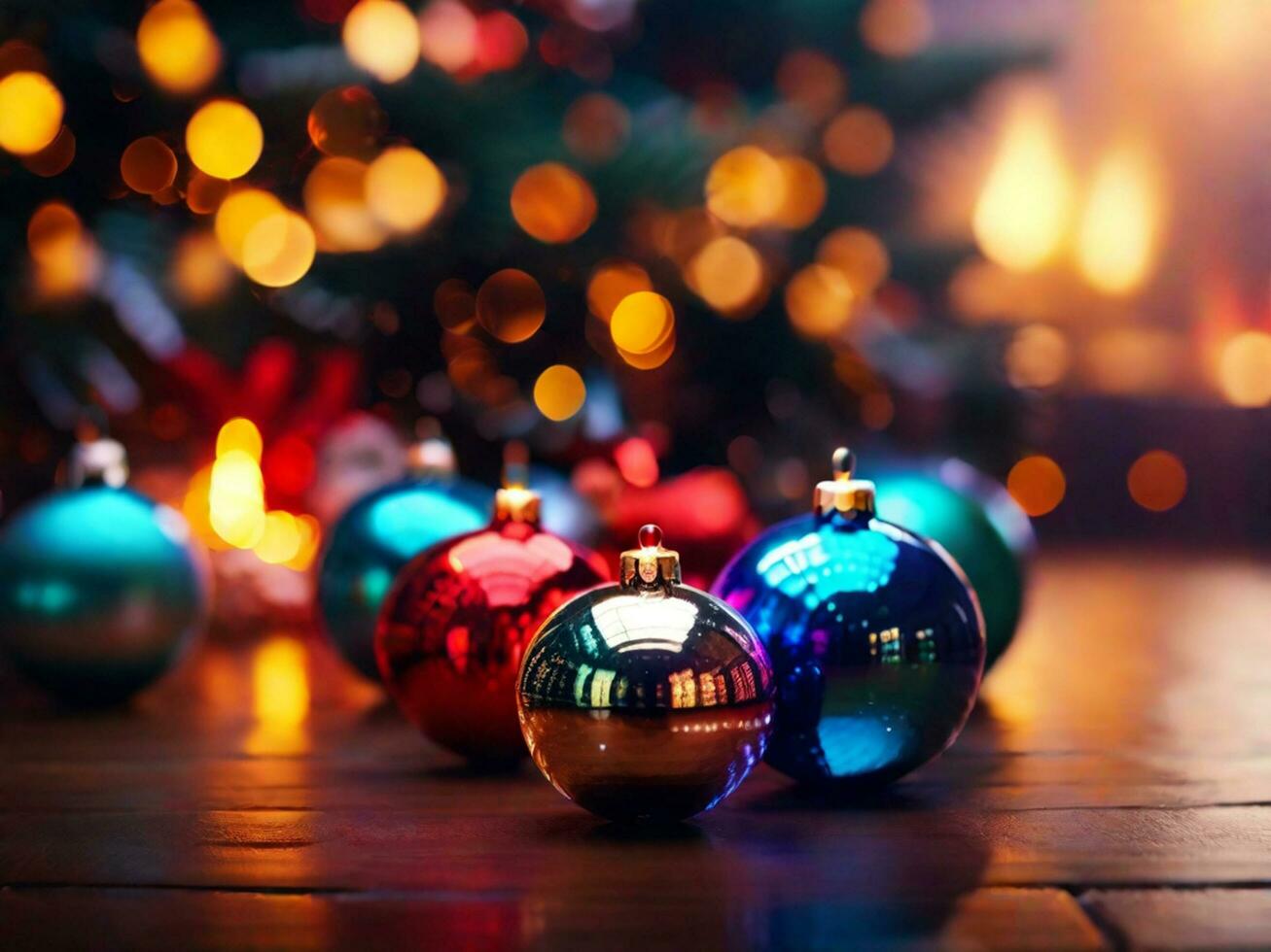 Merry christmas and happy new year Background. Generated AI photo
