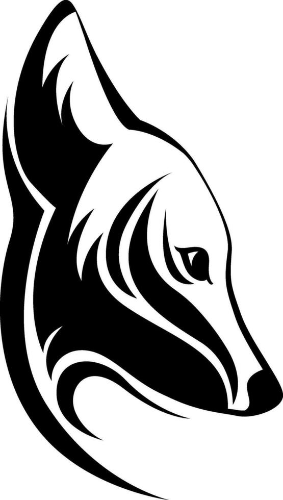 Fox head tattoo vector