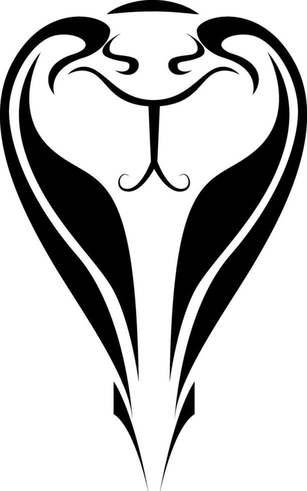 Cobra snake tattoo vector