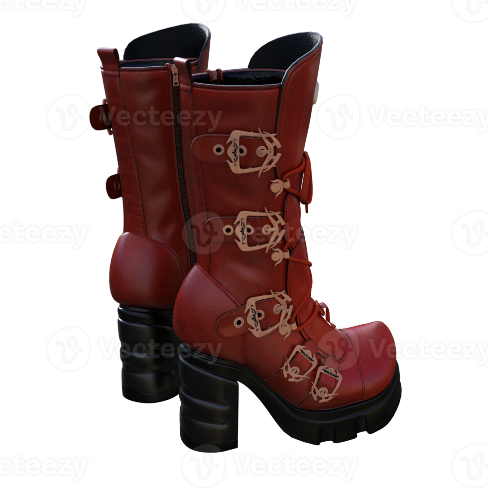 Boots shoes isolated 3d png