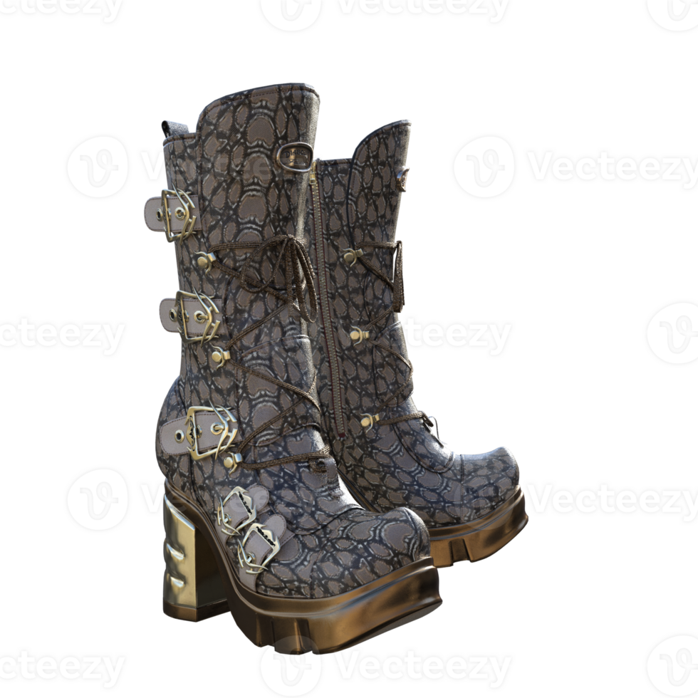 Boots shoes isolated 3d png