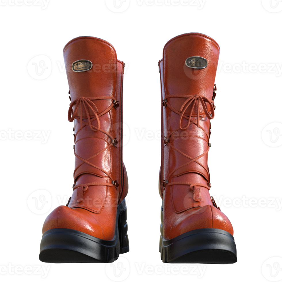 Boots shoes isolated 3d png