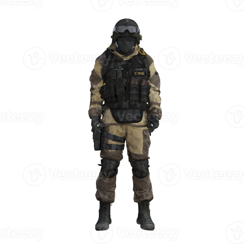 a soldier in a military uniform and helmet png