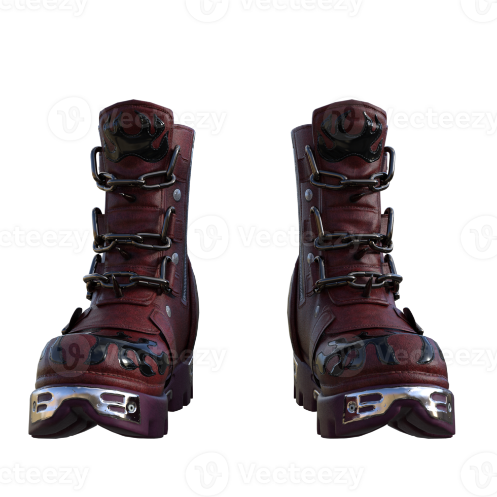 Boots shoes isolated 3d png
