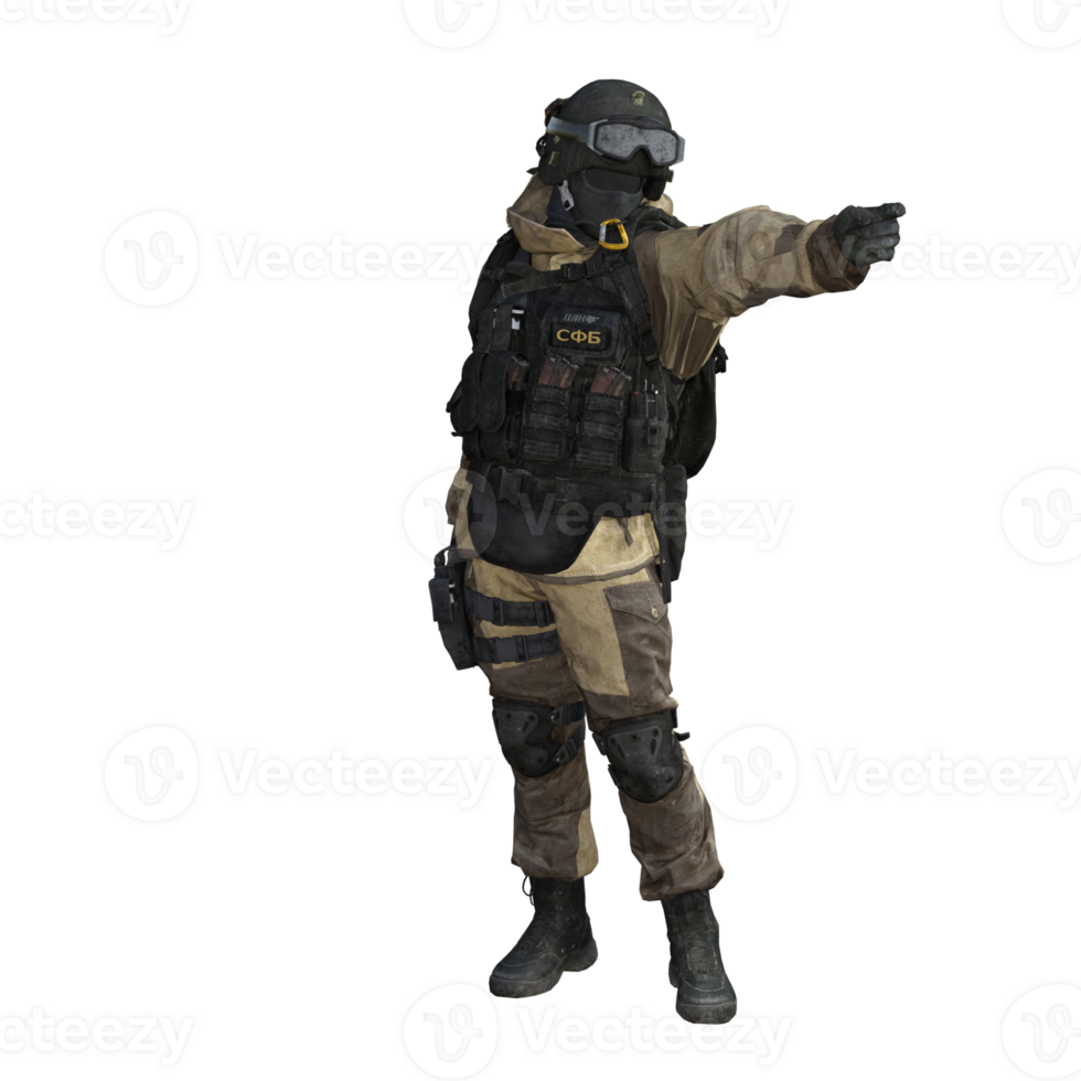 a soldier in a military uniform and helmet png