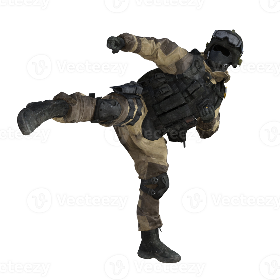 a soldier in a military uniform and helmet png