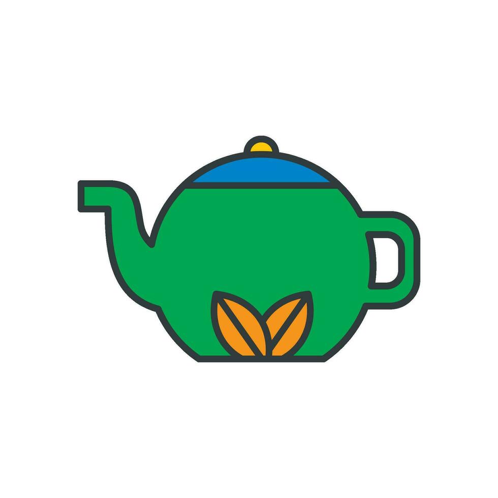 té maceta icono vector diseño plantillas sencillo y moderno