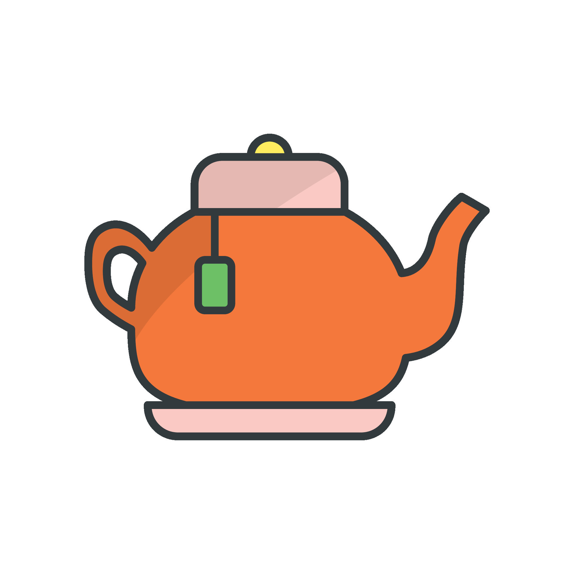 Tea Pot Icon vector design templates simple and modern 34487416 Vector