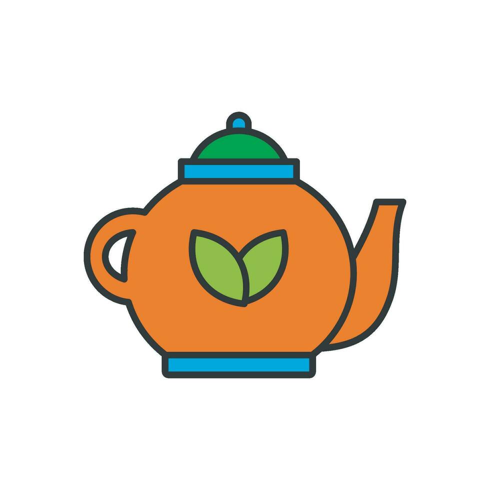 té maceta icono vector diseño plantillas sencillo y moderno