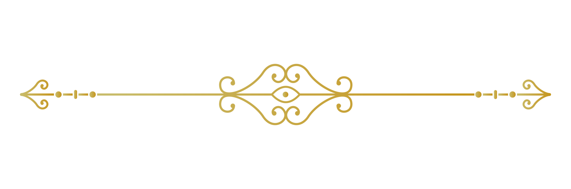 Gold frame page divider png