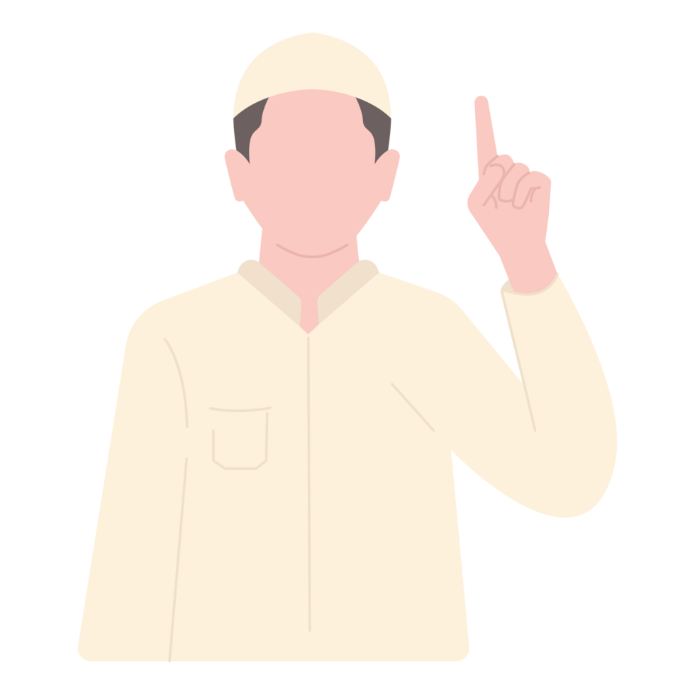 Muslim man character png