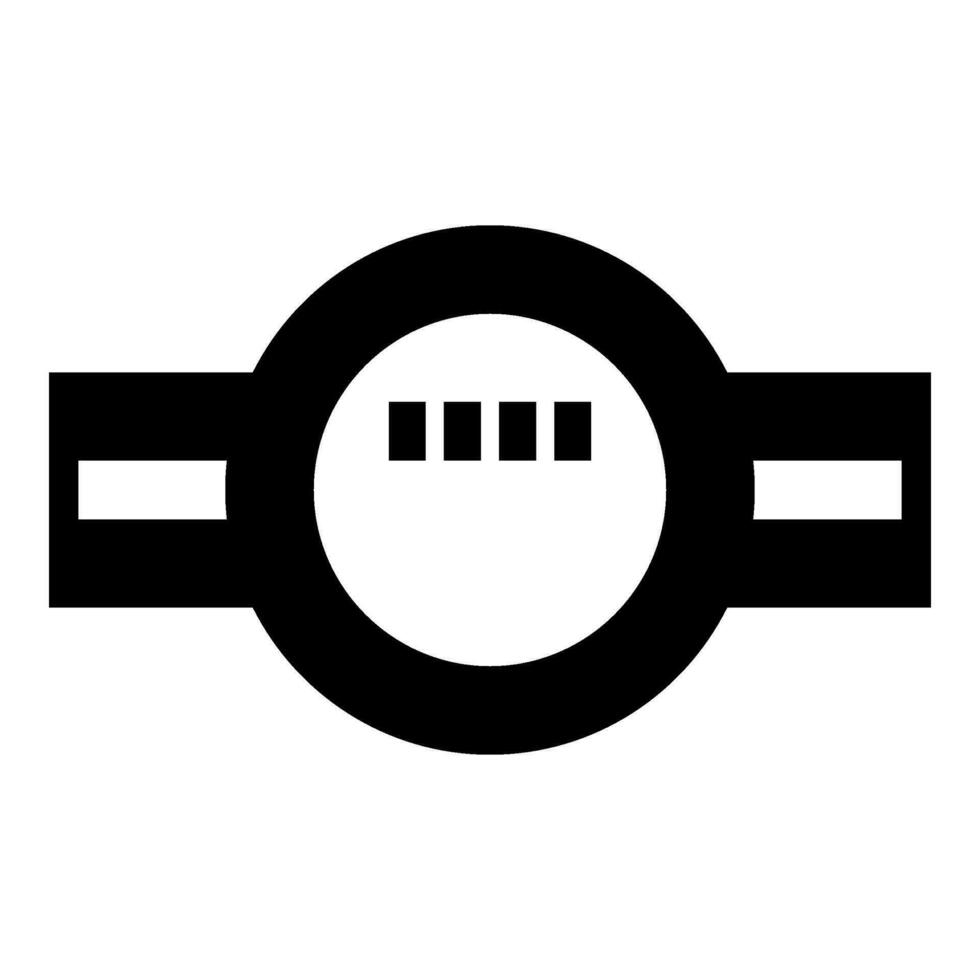Water meter measuring sanitary equipment icon black color vector illustration image flat style