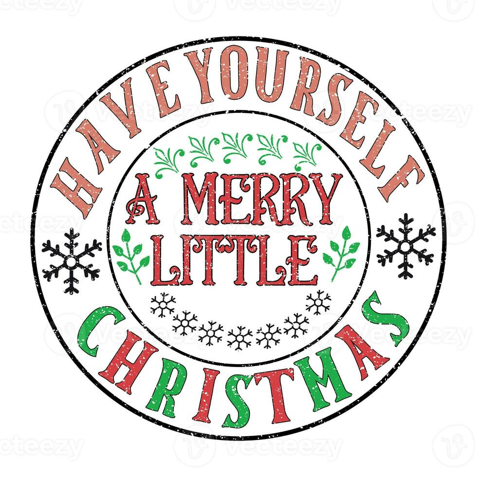 Christmas Quotes Vector Design photo