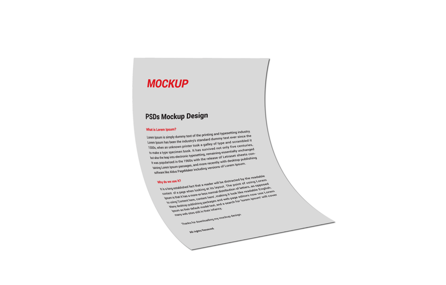Professional Letterhead, Flyer, Fax Cover, Invoice, Note Paper free PSD file for Presentation